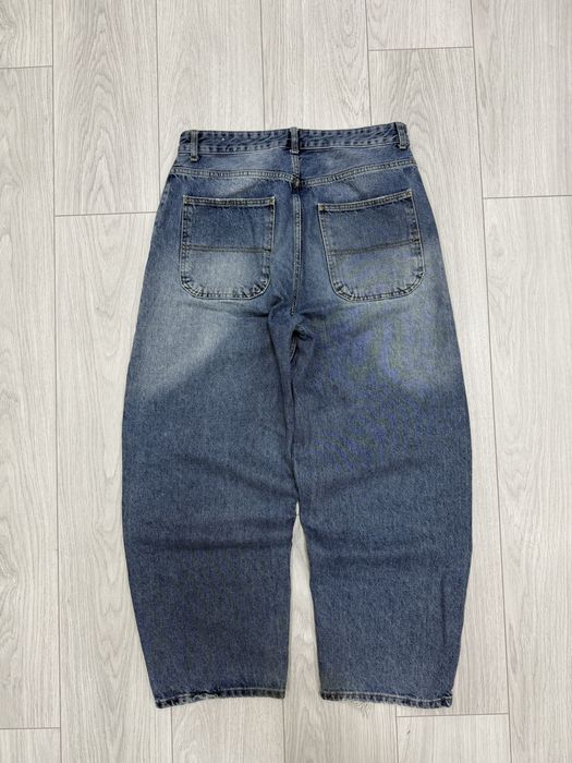 Джинси Bershka skater fit сині широкі baggy джинсы широкие реп