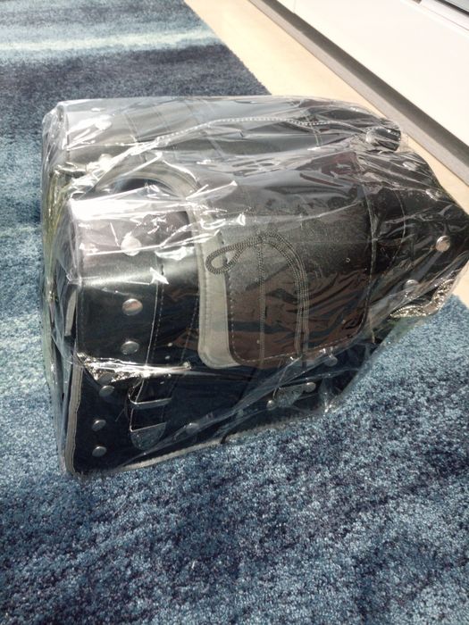 Bolsas laterais de couro para motos