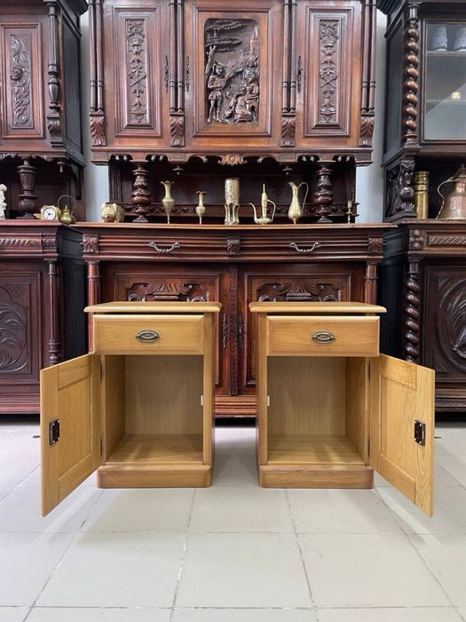 Ліжко дерево кровать дуб 3059 тумба приліжкова 3060