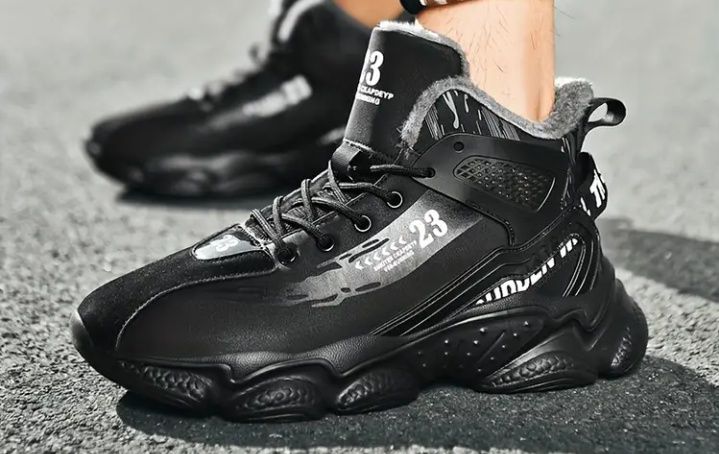 38,5р./24,5 см Зимові кросівки черевики на хутрі, підліткові хлопчику