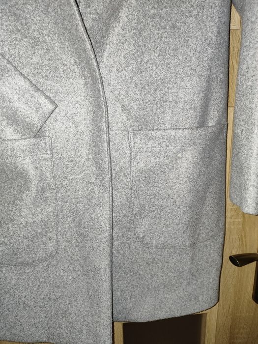 Modny szary płaszcz damski Cropp rozm. XS