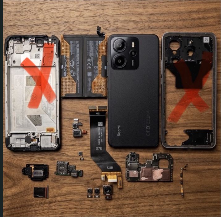 Телефон Redmi not 14 разбираю.