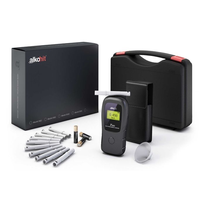 Alkohit X50 Alkomat elektrochemiczny przesiewowy Walizka prezent