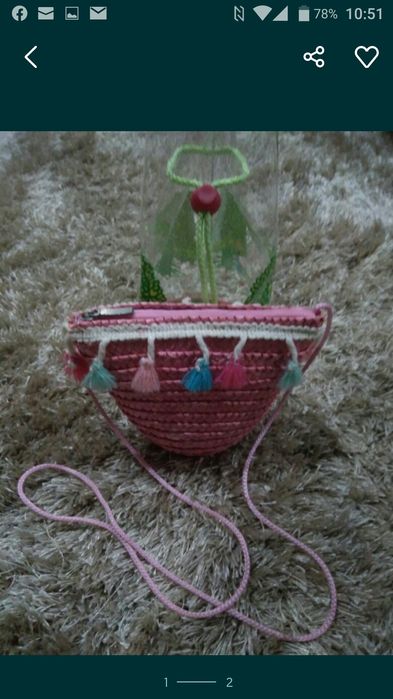 Mala de Palhinha para Menina de 6 a 8 Anos