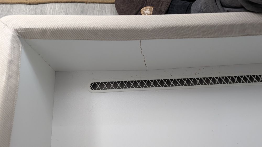 VIMLE Repousa-pés c/arrumação Hallarp - Bege (IKEA)