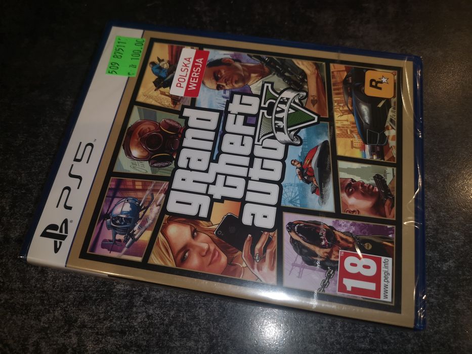 GTA 5 PS5 gra PL (nowa w folii) sklep Ursus możliwa zamiana