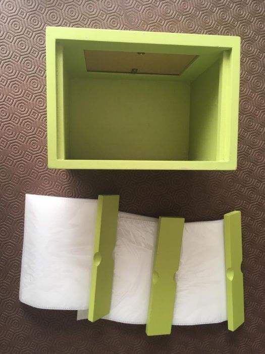 Caixa de madeira para arquivo de fotos