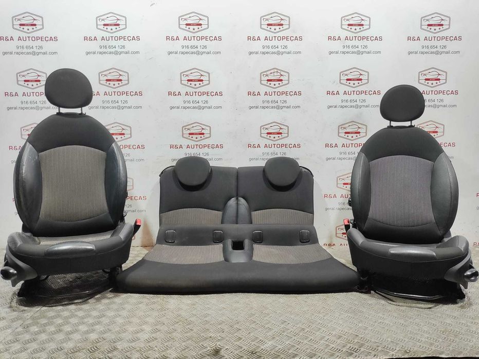 Conjunto Bancos Mini Cooper R57 Cabrio Pele Tecido de 2007 a 2011 Original