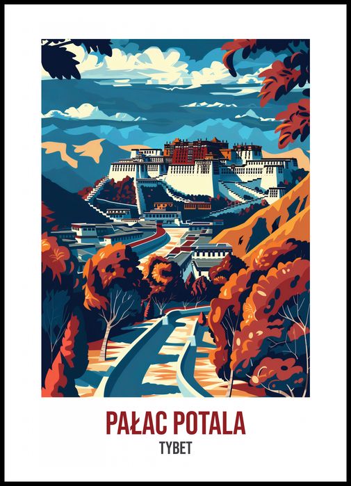Plakat 70x100cm Pałac Potala