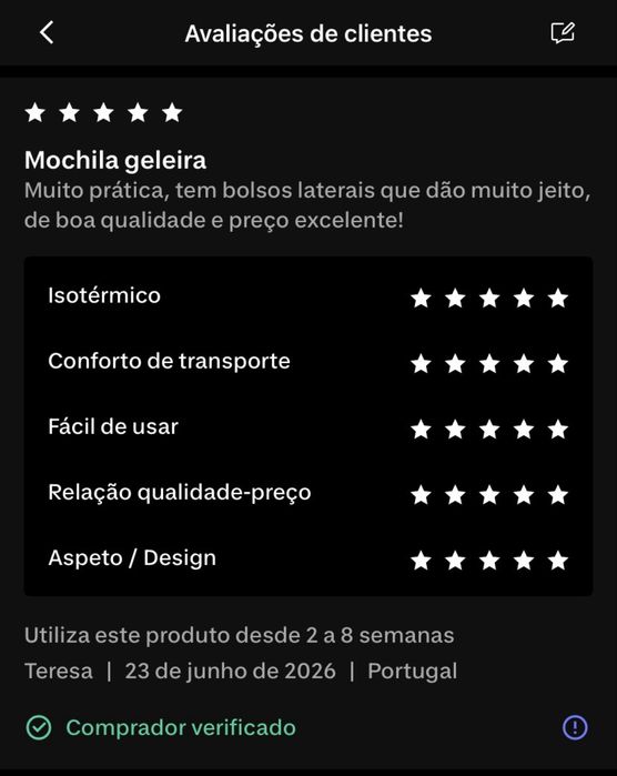 Mochila Geleira Isotérmica Decathlon - 20Litros