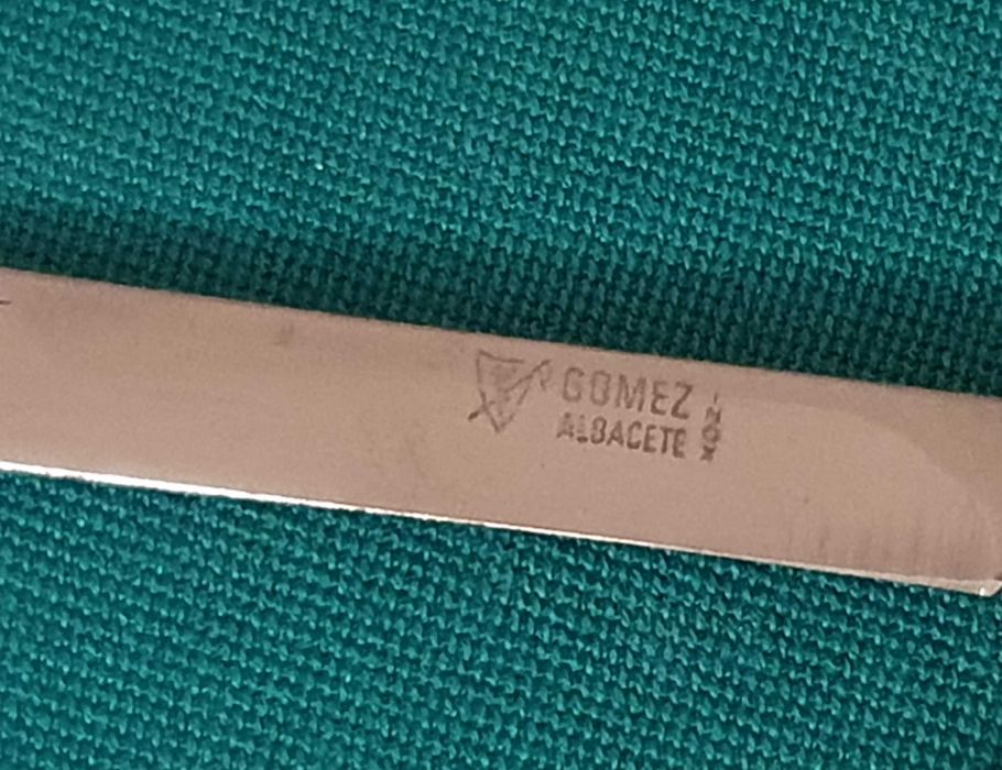 Lindíssimo e raro Abre cartas em inox, Gomez Albacete, Anos 70