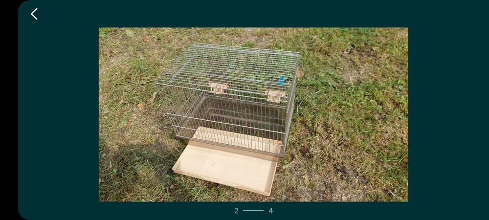 Klatka dla ptaków zwierząt wysuwana tacka karmniki poidełko