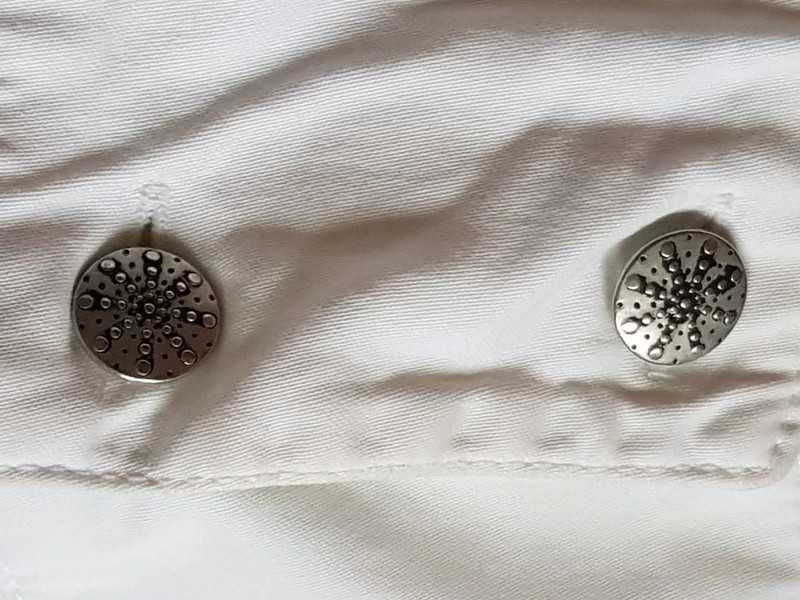 spodnie damskie  dziewczęce rybaczki kieszonki białe letnie