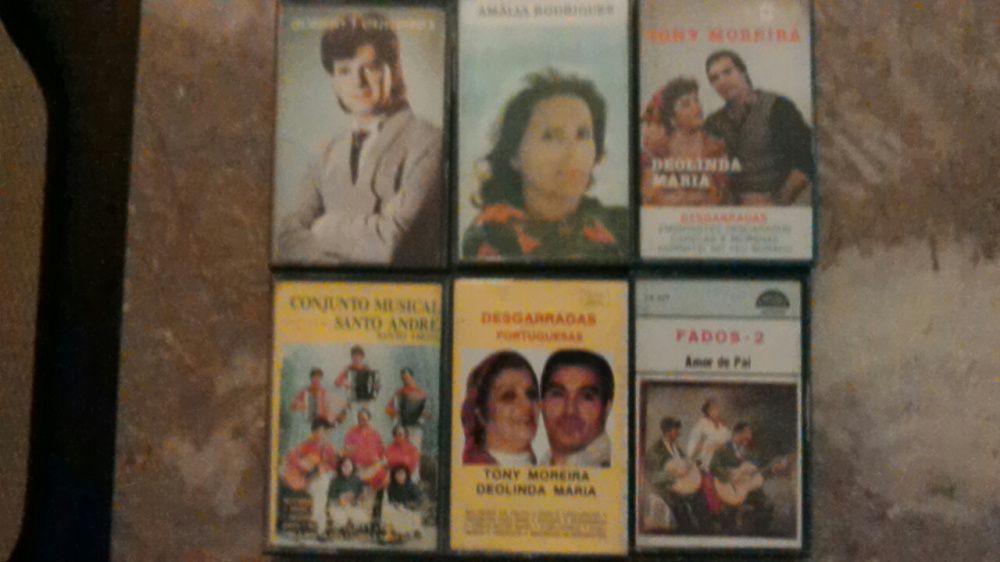 8 cassetes musica portuguesa novas ,,dino meira ,,amalia ect