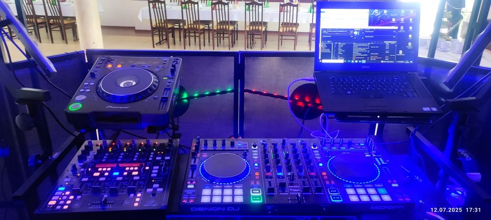 Nagłośnienie i oświetlenie Dj na impreze