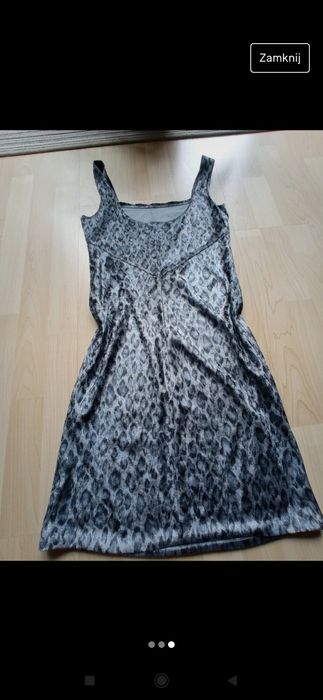 Sukienka mini s xs vinted panterka świecąca