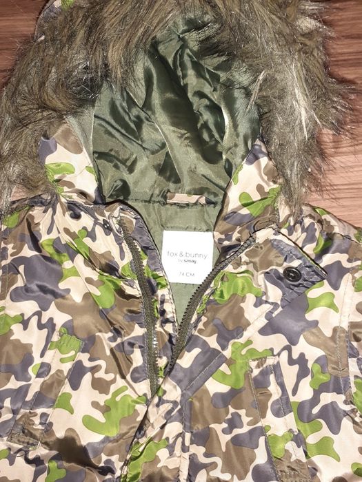 Kurtka parka moro 74 dla chłopca