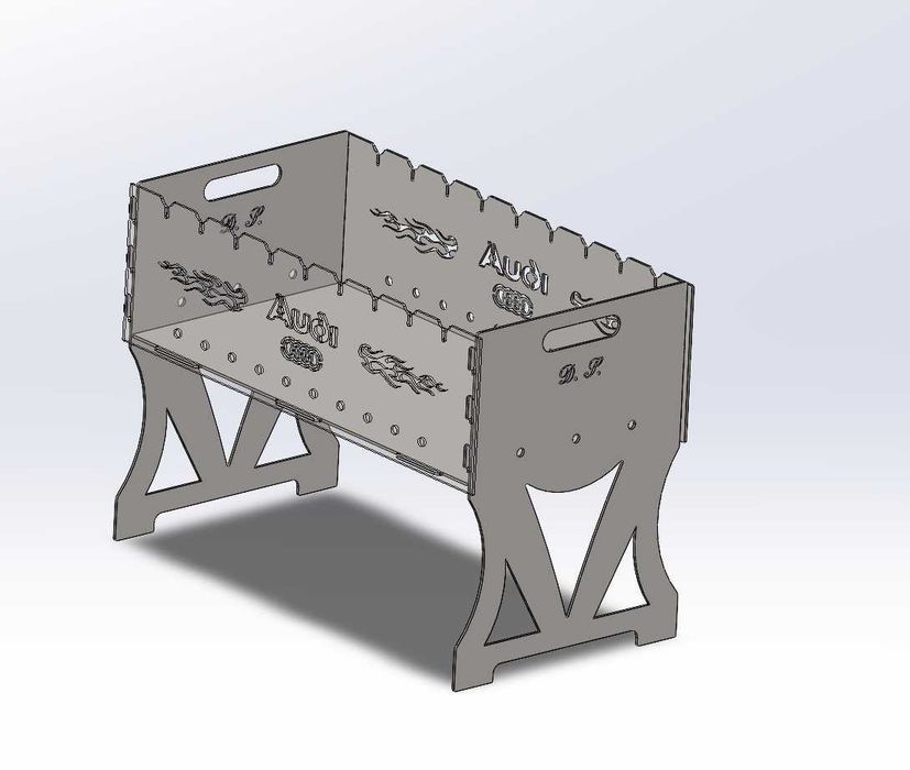 Mangal/grill standard/na zamówienie stal 3 mm