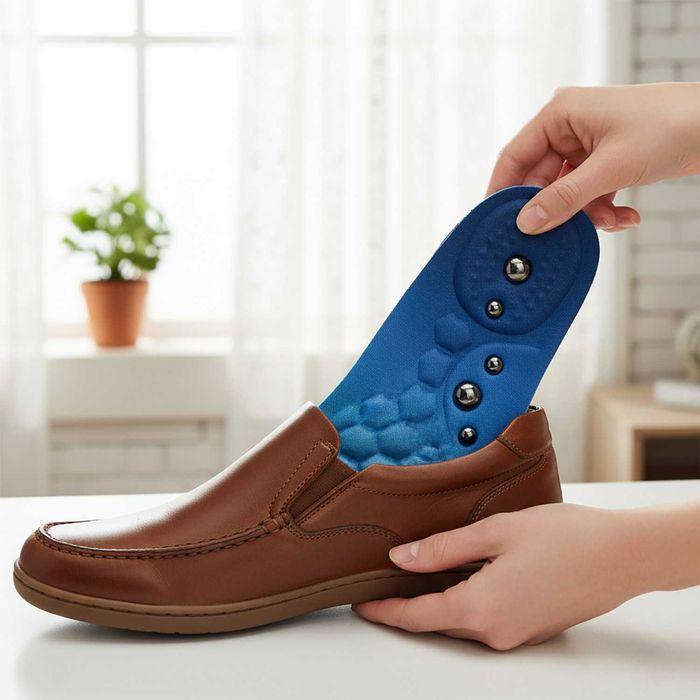 Wkładki Żelowe Magnetyczne Akupresurowe do Butów na Ból Stóp 38-40