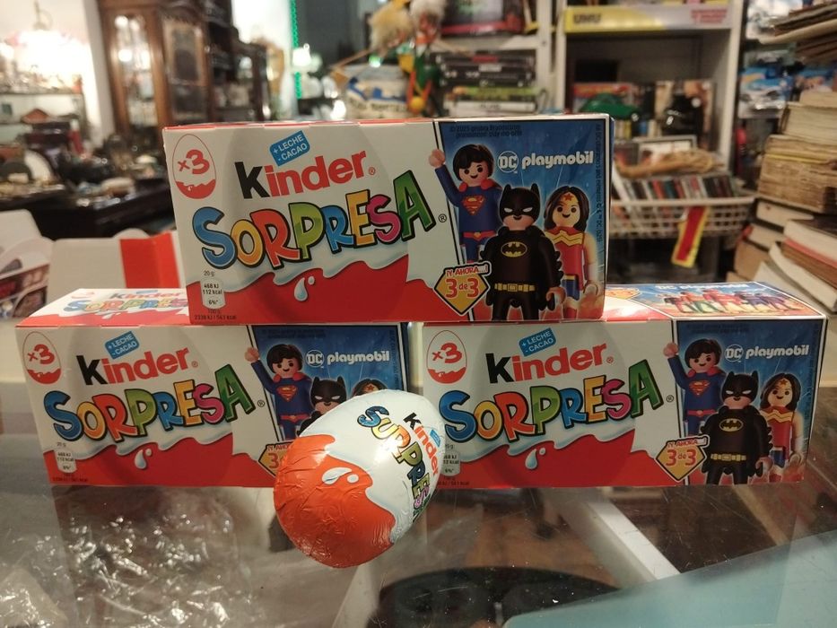 Kinder Surpresa ovos de chocolate colecção Dc comics  - Playmobil