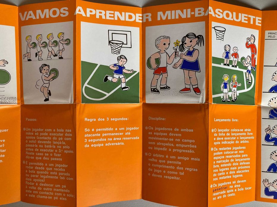 Folheto Antigo Mini Basquete