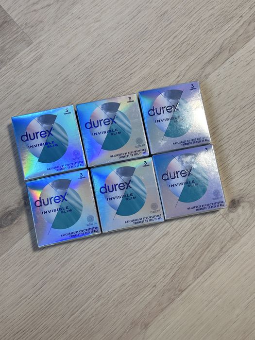 Durex Invisible Slim Close Fit 6 opakowań - 18 sztuk