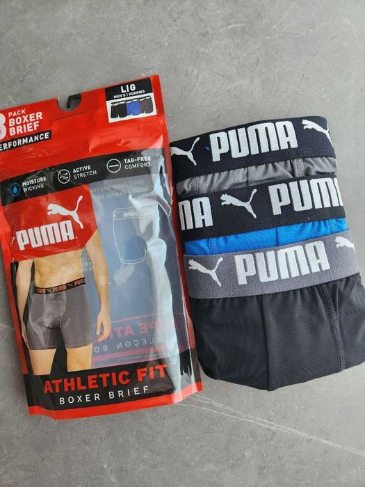 Труси боксери чоловічі Puma  3PK men`s boxer brief 859704 04