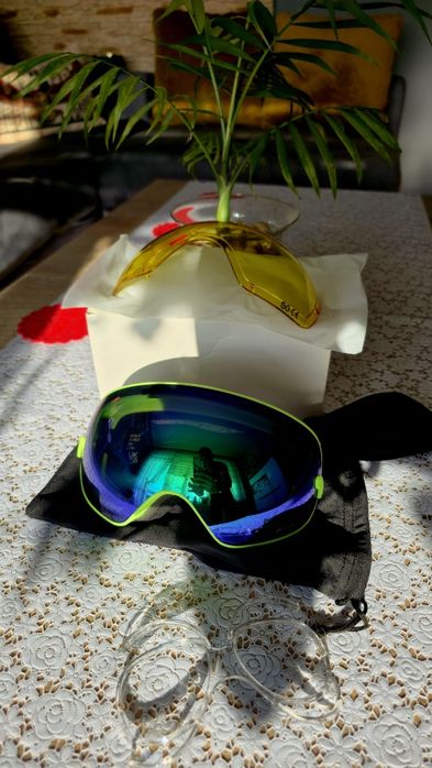 Gogle narciarskie Nowe snowboardowe z wymiennym szkłem  anti-fog