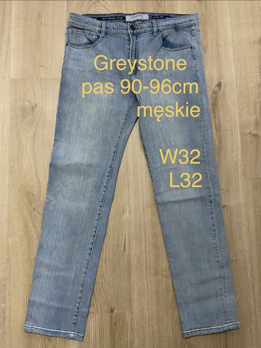 Greystone W32 L32 męskie spodnie jasno niebieskie jeansy