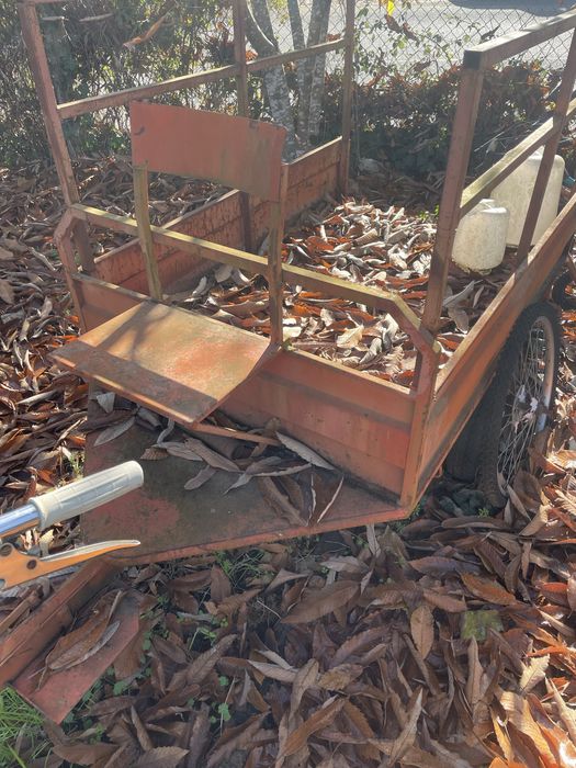 Motocultivador com reboque