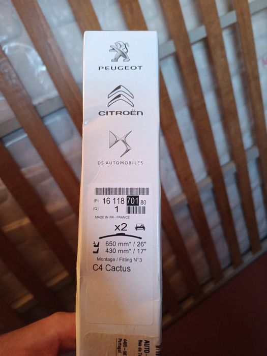 Escovas Limpa Vidros Originais Dianteiras - Citroen C4 Cactus