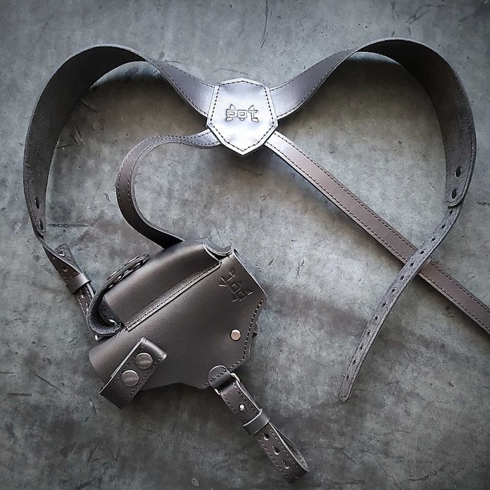 Шкіряна оперативна кобура під Glock 19/17 | прихованого носіння| чорна