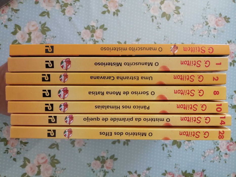 7 volumes livros infato-juvenis "Geronimo Stilton"