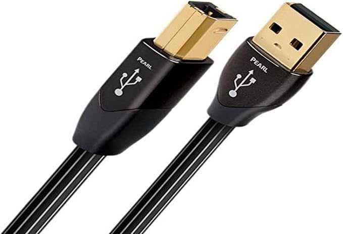 AudioQuest 1.5m Pearl USB A-B cabo USB 1,5 m USB B Macho Preto