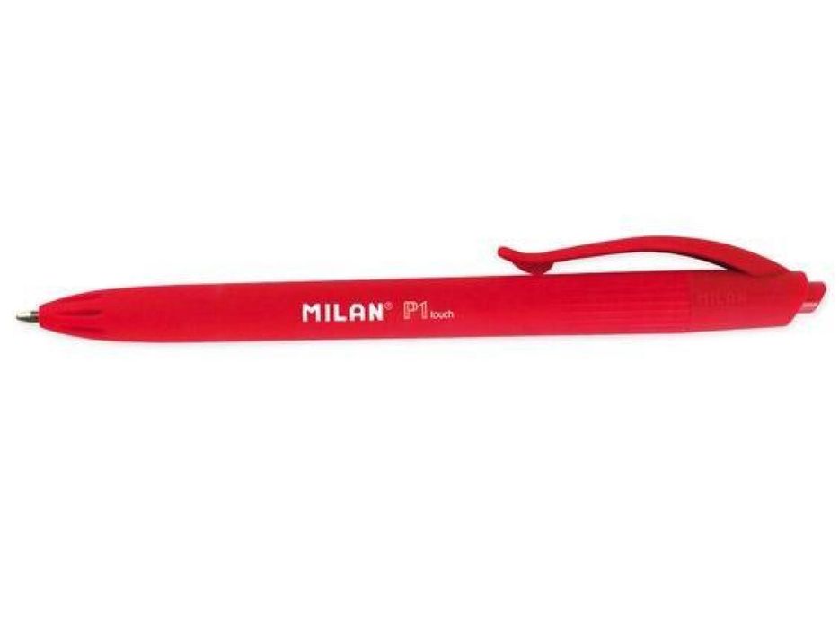 Długopis P1 Rubber Touch czerwony (25szt) MILAN MILAN pudełko,14,