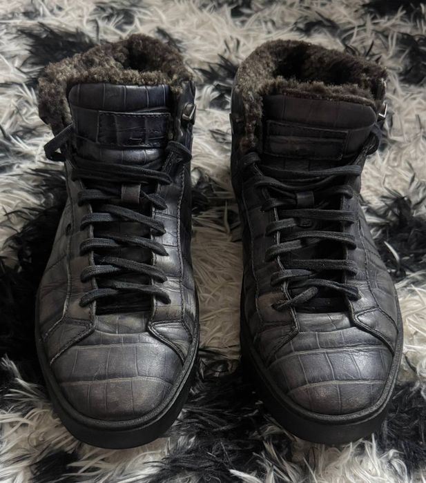 Ботинки черевики Santoni prada sneakers