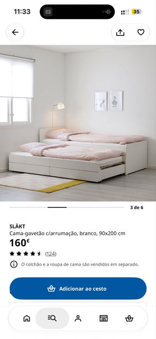 Cama ikea com gavetas