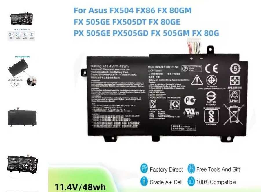 Акумуляторна батарея B31N1726 Посил Емн. (60Wh)  11.4V Asus TUF Gaming