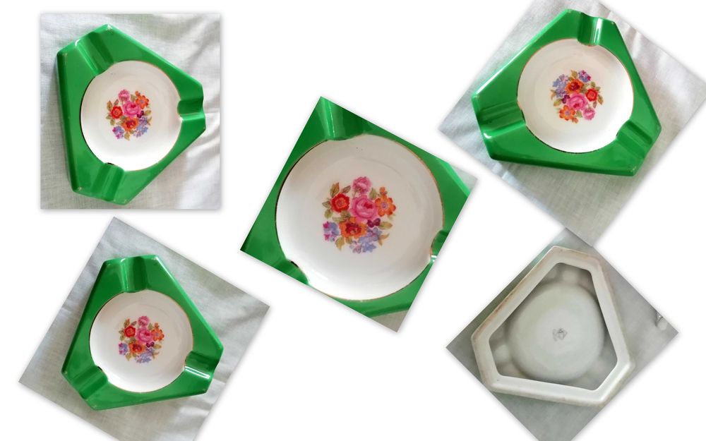 Electro Cerâmica Candal porcelana cinzeiros antigos