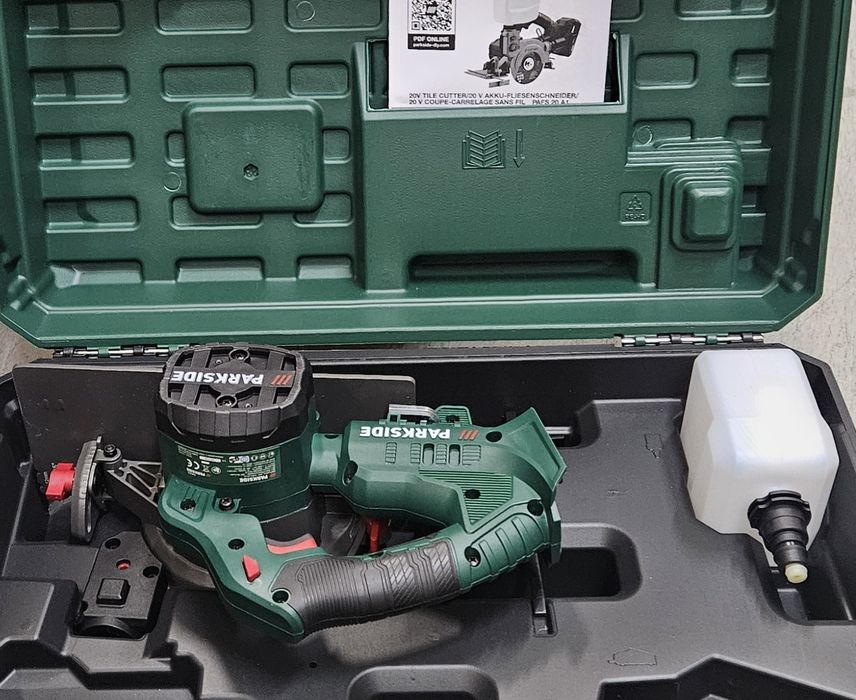 Parkside Akumulatorowa przecinarka do płytek, 20 V, PAFS 20 A1