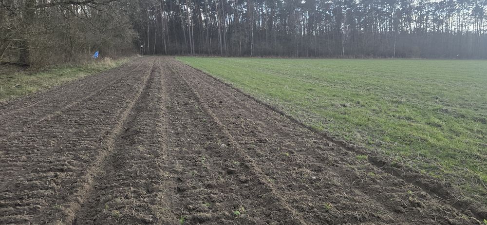 Talerzówka z wózkiem pół zamieszana z siewnikiem poplonu Akpil 4.2 m ciężka solidna ładne talerze