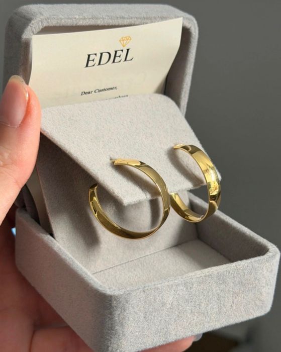 Сережки Edel золоті  750 проба нові 4.44грам