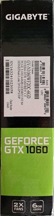 Geforce GTX 1060 6GB