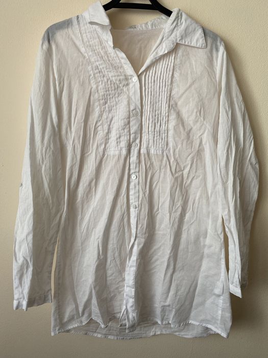 Biała koszula bawełniana