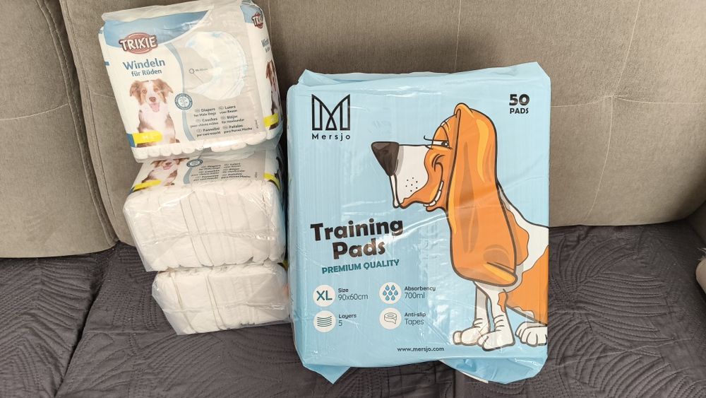Pampersy , podkłady dla psa.