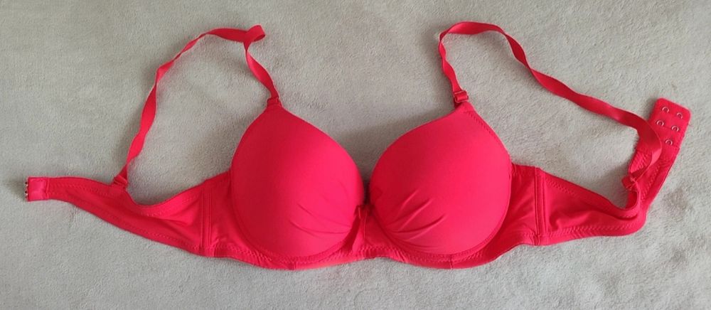 Czerwony biustonosz push-up 80 B Yenory 80b size 36 / 80