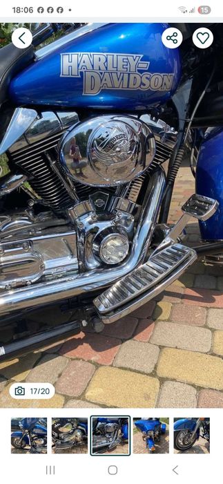 Harley-Devidson Electra Glide  1450 куб. - одиночка - трайк