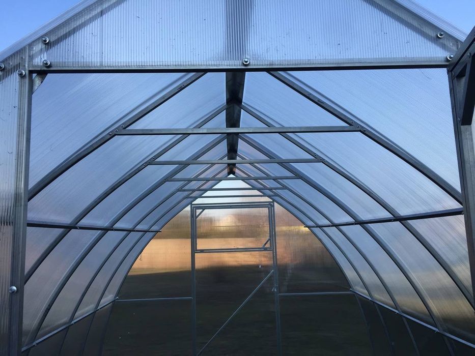 Szklarnia z poliwęglanu Kropla 3,1x4-12m profil 20x20 POLIWĘGLAN 3-6mm