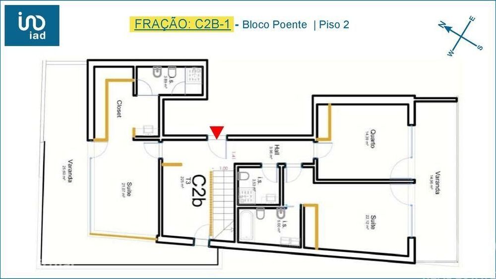 Apartamento T3 em Ílhavo (São Salvador) de 178,00 m2