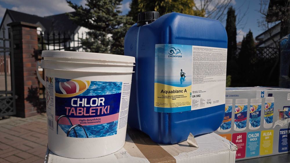 Basen ogrodowy-cały komplet